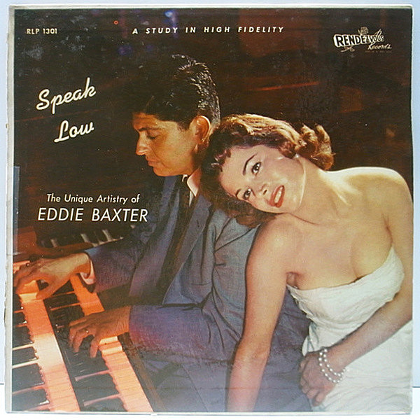 レコードメイン画像：赤ツヤ MONO オリジナル EDDIE BAXTER Speak low (Rendezvous) マイナー盤 美女ジャケット