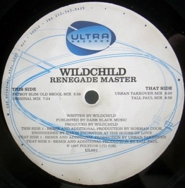 豪華 (12) Master Renegade / WILDCHILD / RECORDS WAXPEND | 洋楽