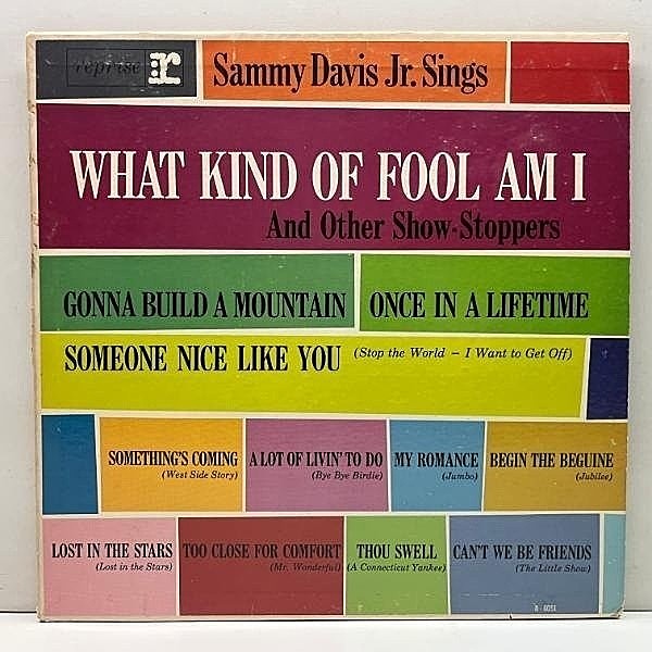 レコードメイン画像：USオリジナル MONO 初版 3色ラベ SAMMY DAVIS JR. Sings What Kind Of Fool Am I ('61 Reprise) arr. MARTY PAICH