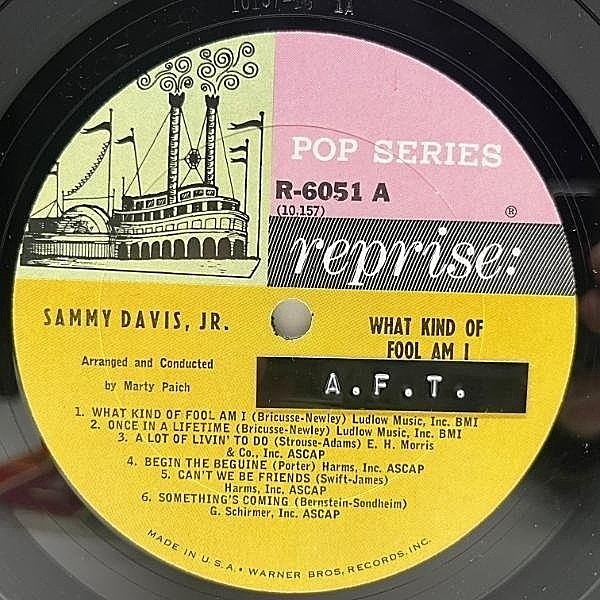 SAMMY DAVIS JR. / Sings What Kind Of Fool Am I And Other