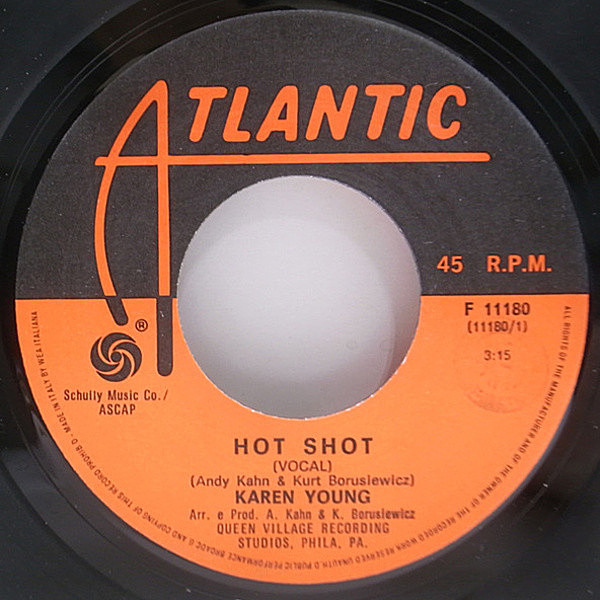 KAREN YOUNG / Hot Shot (7) / Atlantic | WAXPEND RECORDS