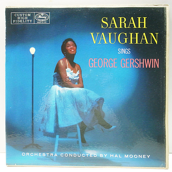 レコードメイン画像：レア【2枚組・見開き仕様】MONO 黒銀ラベル 深溝 USオリジナル SARAH VAUGHAN Sings George Gershwin ('57 Mercury) 初回 2LP コーティング