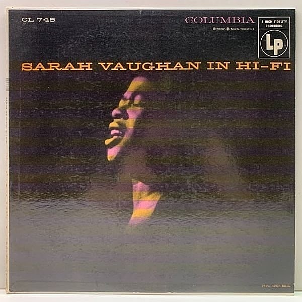 レコードメイン画像：レアな美品【w/ Miles Davis, Freddie Green】MONO 6eye 深溝 SARAH VAUGHAN In Hi-Fi (Columbia CL 745) サラ・ヴォーンの隠れた名盤