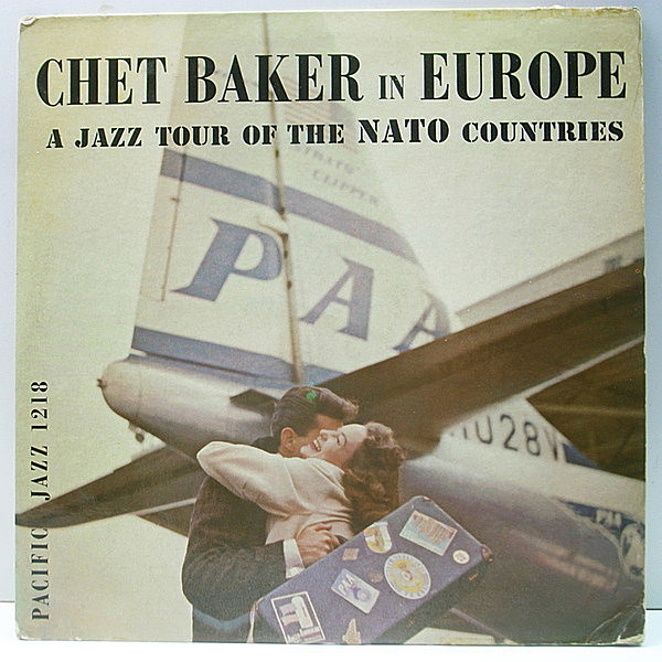 レコードメイン画像：MONO 1st. PJ黒銀 深溝 USオリジナル CHET BAKER In Europe : A Jazz Tour Of The Nato Countries ('55 Pacific Jazz) RICHARD TWARDZIK