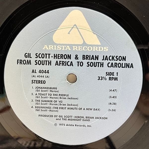 洋楽 Gil Scott - From South Africa To South Scott-Heron, Gil - From South Africa to South Carolina