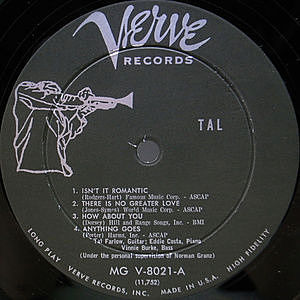 TAL FARLOW / Tal (LP) / Verve | WAXPEND RECORDS