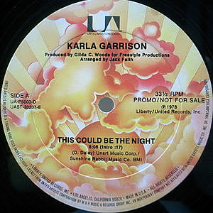 レコード画像：KARLA GARRISON / This Could Be The Night