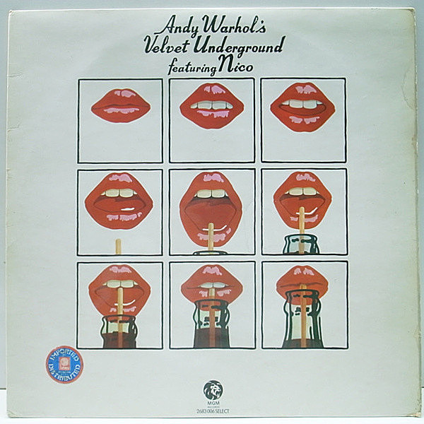 レコードメイン画像：美品 初回 2色ラベ UKオリジナル ANDY WARHOLE'S VELVET UNDERGROUND Featuring NICO ('71 MGM) コーティング仕様 アート・ジャケット
