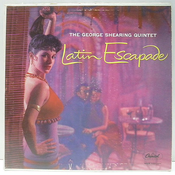 レコードメイン画像：美再生!良盤! 1stターコイズ MONO オリジナル GEORGE SHEARING Latin Escapade ('57 Capitol) ジョージ・シアリング 美女ジャケ