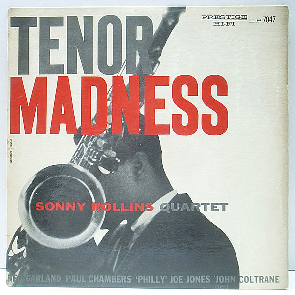 レコードメイン画像：激レア FLAT 1st NYC US 完全オリジナル SONNY ROLLINS Tenor Madness (Prestige 7047) MONO 手書きRVG 深溝 コーティング 初回プレス