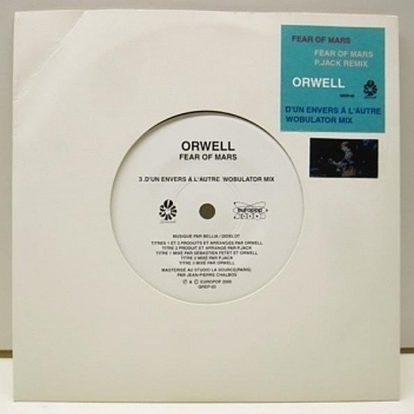 レコードメイン画像：美品!! フレンチ・ロック ORWELL Fear Of Mars ('01 Quince) オーウェル アルバム未収録 エレクトロ・ディスコ・リミックス収録!! EP