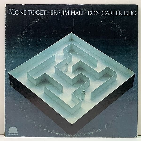 レコードメイン画像：美盤!! USオリジナル JIM HALL / RON CARTER DUO Alone Together ('73 Milestone) ジム・ホール＆ロン・カーター 異色の変則デュオ