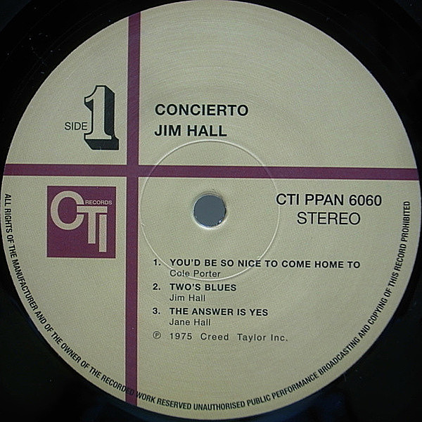 Jim Hall / Jim Hall's Three - Guitar Records