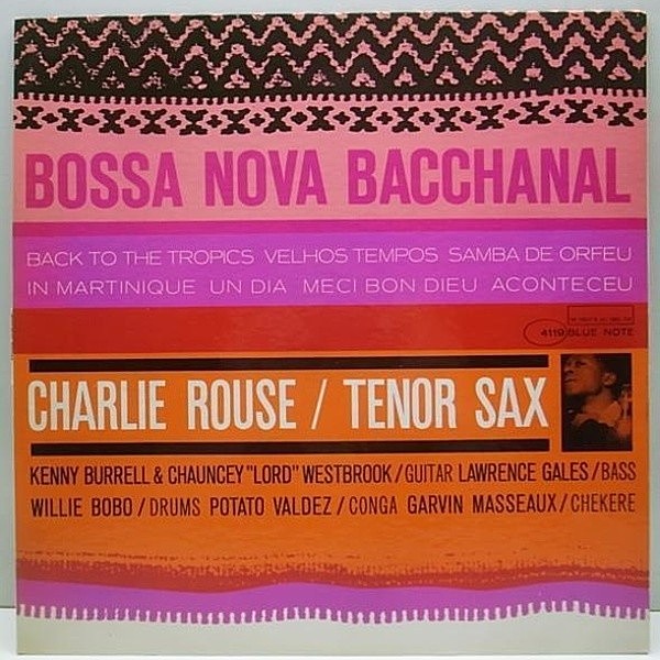レコードメイン画像：美品 MONO オリジナル CHARLIE ROUSE Bossa Nova KENNY BURRELL