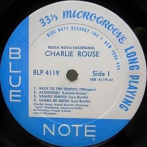 CHARLIE ROUSE / Bossa Nova Bacchanal (LP) / Blue Note