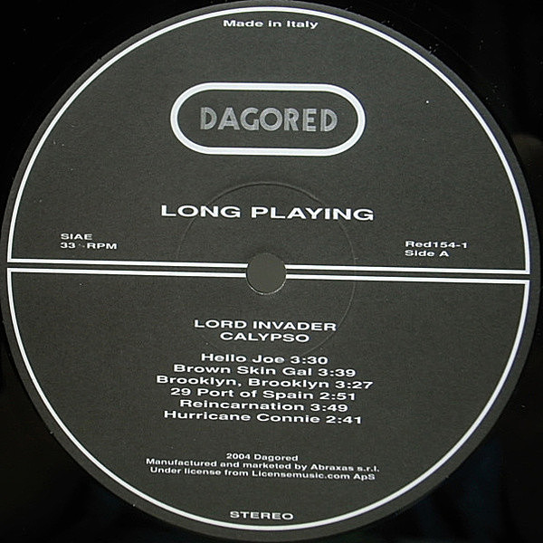 Lord Invader – Calypso With The Lord Invader – Vinyl (LP, 10
