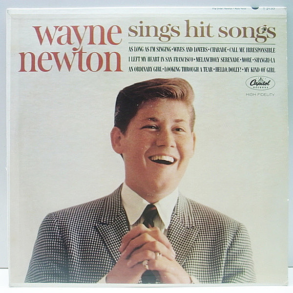 レコードメイン画像：良品!! MONO 1st 虹ラベ オリジナル WAYNE NEWTON Sings Hit Songs ('64 Capitol) ウェイン・ニュートン／ヒット曲カヴァー集