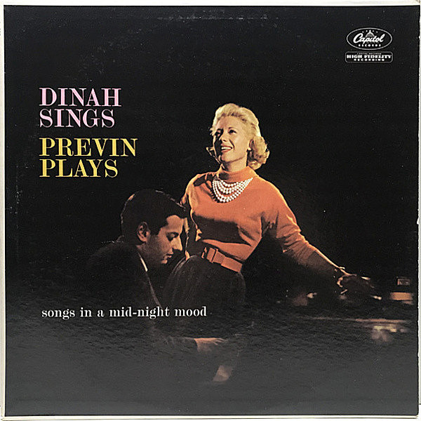 レコードメイン画像：【最高の共演アルバム】良好品!! MONO USオリジナル DINAH SHORE / ANDRE PREVIN Dinah Sings, Previn Plays ('60 Capitol) 初版Left-Logo