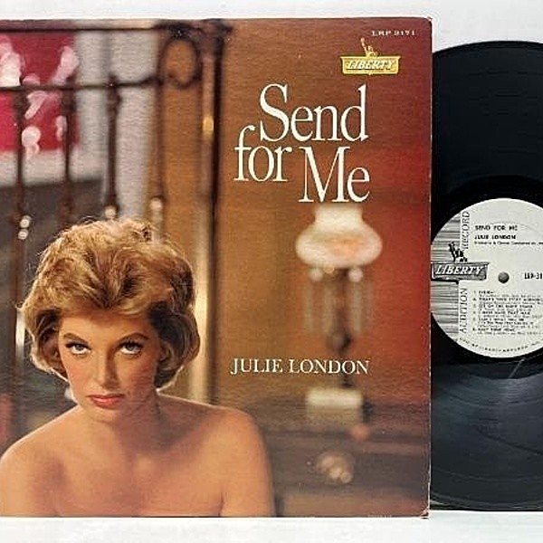 レコードメイン画像：美盤!! 白プロモ MONO 深溝 USオリジナル JULIE LONDON Send For Me ('61 Liberty) ジュリー・ロンドンのバラエティ豊かな異色作