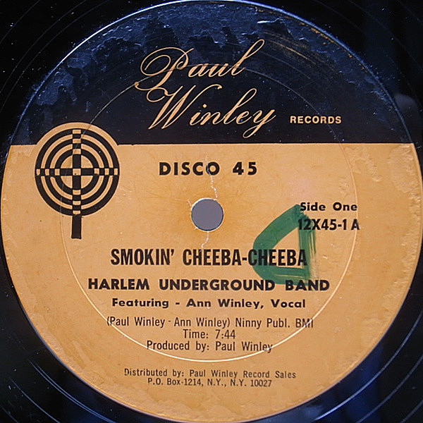 レコードメイン画像：12 45RPM. オリジナル HARLEM UNDERGROUND BAND Smokin' Cheeba-Cheeba / CYMANDE Bra (Paul Winley) レアグルーヴ・クラシック！