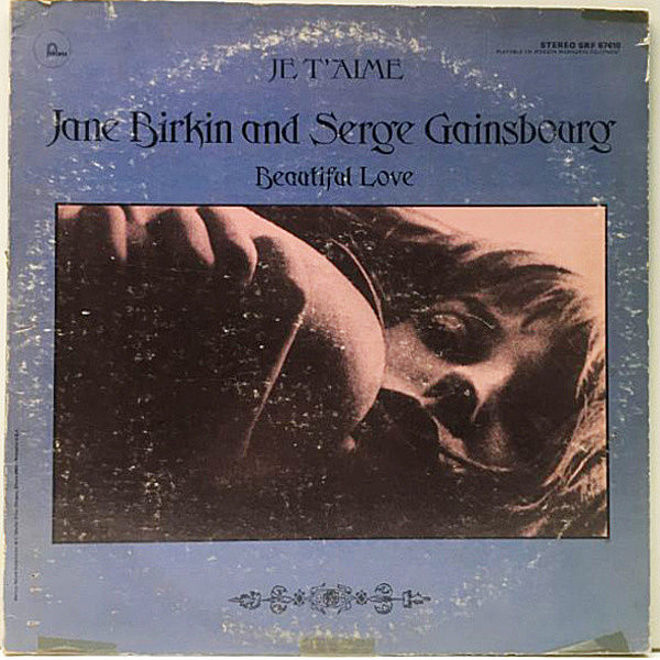レコードメイン画像：Diffジャケ USオリジナル JANE BIRKIN & SERGE GAINSBOURG Je T'Aime - Beautiful Love ('69 Fontana) バーキン／ゲンズブール 初共演作