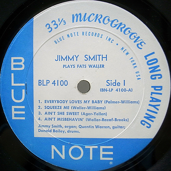 JIMMY SMITH / Plays Fats Waller (LP) / Blue Note | WAXPEND