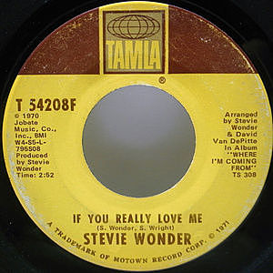 レコード画像：STEVIE WONDER / If You Really Love Me / Think Of Me As Your Soldier