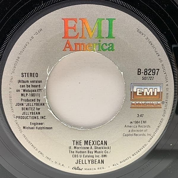 レコードメイン画像：USオリジナル JELLYBEAN Sidewalk Talk / The Mexican ('84 EMI) 7'' 45RPM. レアグルーヴ・クラシック・エレクトロカヴァー