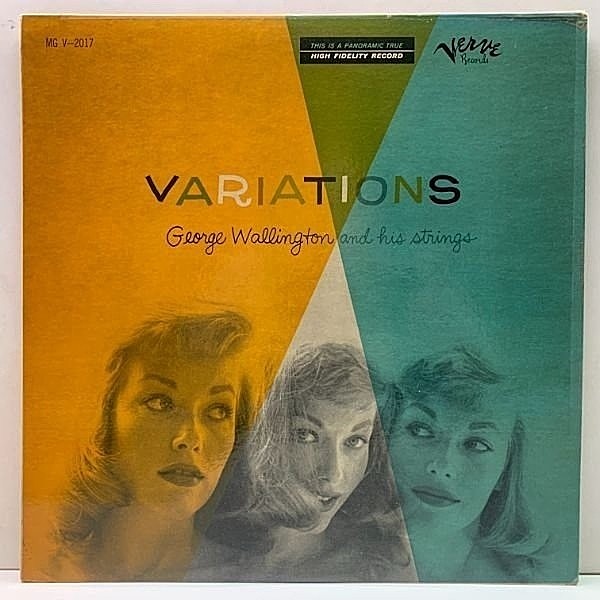 レコードメイン画像：極美盤!! 巻きコーティング 米 MONO 深溝 GEORGE WALLINGTON Variations (Verve V-2017) w/ Art Taylor, Curley Russell