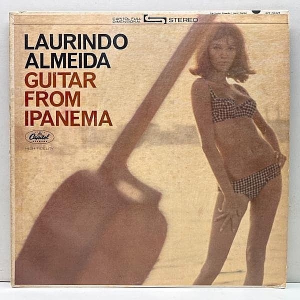 レコードメイン画像：USオリジナル 初版 虹ツヤ LAURINDO ALMEIDA Guitar From Ipanema ('64 Capitol ST 2197) IRENE KRAL参加曲もあり ボサノバ名盤