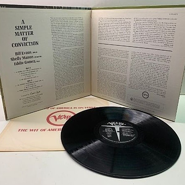 レコード　USオリジナル　bill evans a simple matter Bill Evans, Shelly Manne, Eddie Gomez – A Simple Matter Of