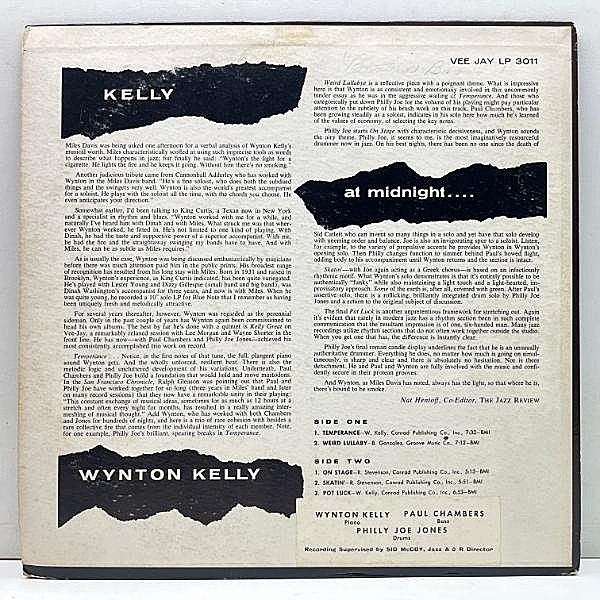 WYNTON KELLY / Kelly At Midnight (Midnite) (LP) / Vee Jay