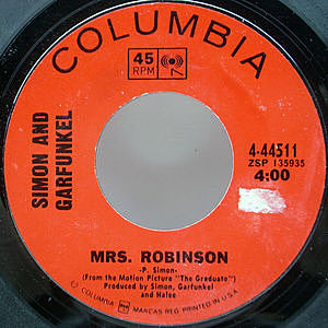 レコード画像：SIMON and GARFUNKEL / Mrs. Robinson