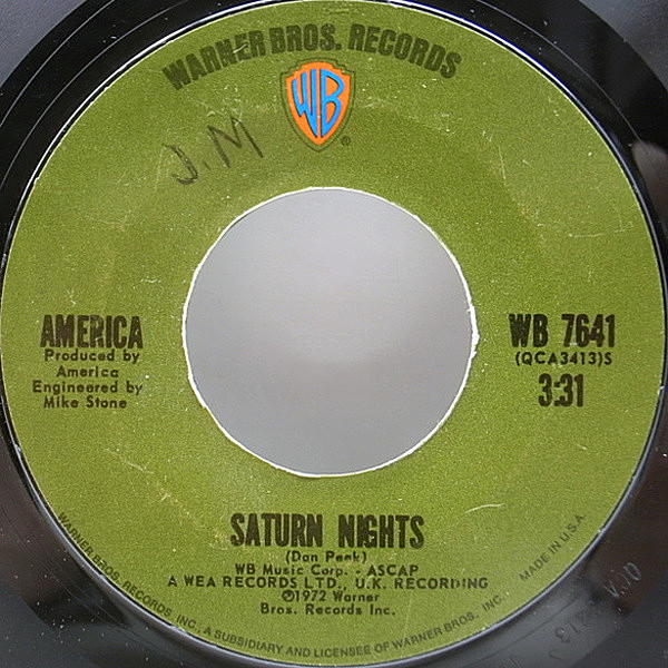 AMERICA / Ventura Highway (7) / Warner Bros. | WAXPEND RECORDS