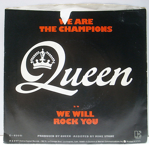 QUEEN / We Are The Champions / We Will Rock You (7
