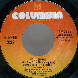 レコード画像：PAUL SIMON / Loves Me Like A Rock / Learn How To Fall