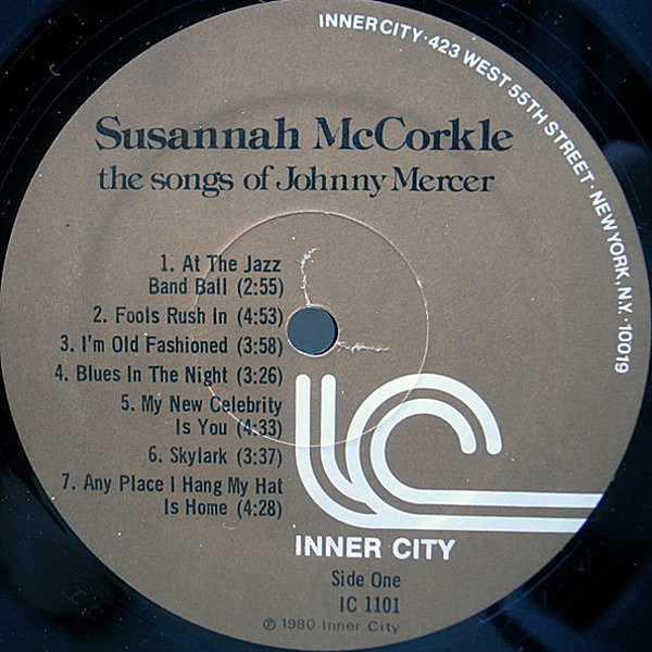 【ジャズヴォーカル】SUSANNAH McCORKLE ★魅惑のハスキー・ボイス ジャズヴォーカル】SUSANNAH McCORKLE ☆魅惑のハスキー・ボイス