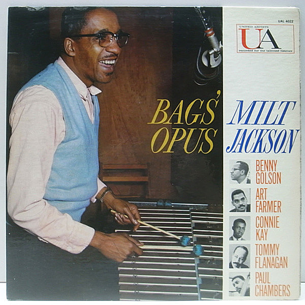 レコードメイン画像：ほぼ美盤!! 1st赤ラベ 深溝 MONO オリジナル MILT JACKSON Bags' Opus ('59 United) ART FARMER, BENNY GOLSON, TOMMY FLANAGAN