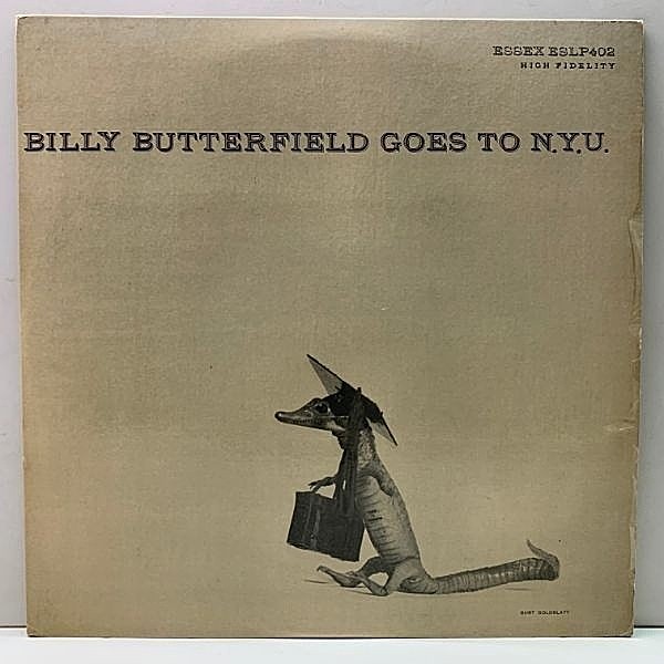 レコードメイン画像：レアな良好品!! 手書きRVG, MONO 深溝 USオリジナル BILLY BUTTERFIELD Goes To [At] N.Y.U. ('55 Essex 402) Burt Goldblatt ワニ 人気盤