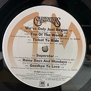 CARPENTERS / Singles 1969-1973 (LP) / A&M | WAXPEND RECORDS