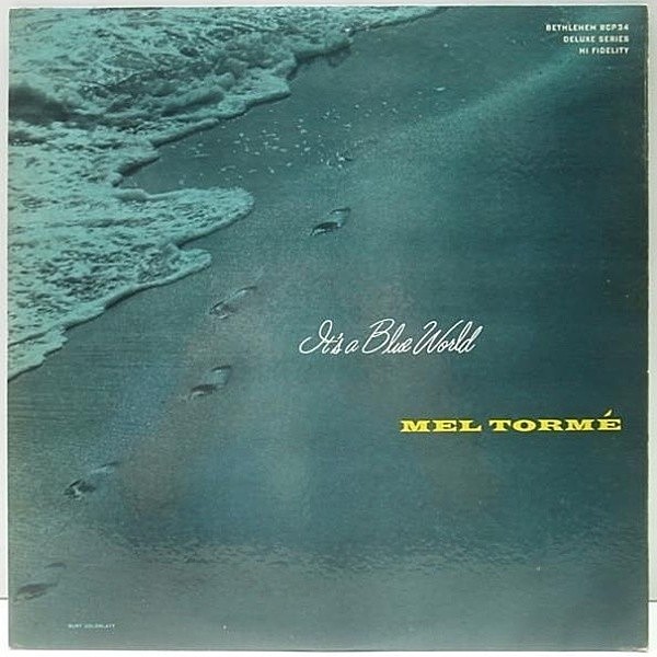 レコードメイン画像：美品 初回リーフ 深溝 MONO オリジナル MEL TORME It's A Blue World ('55 Bethlehem) バラッド集 メル・トーメ初期の名盤