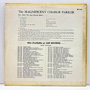 CHARLIE PARKER / The Magnificent (LP) / Clef | WAXPEND RECORDS