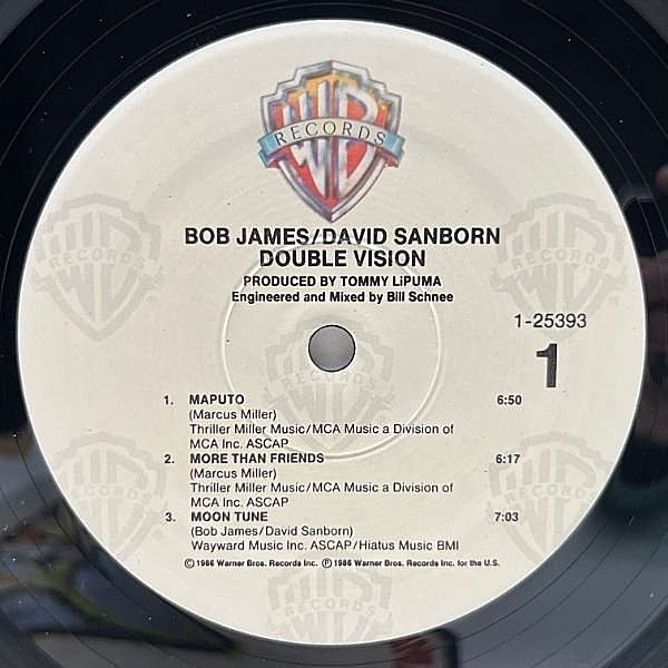 BOB JAMES / DAVID SANBORN / Double Vision (LP) / Warner Bros