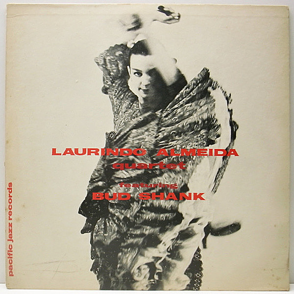 レコードメイン画像：完全オリジナル FLAT 赤盤 LAURINDO ALMEIDA Quartet Featuring Bud Shank (Pacific Jazz PJ 1204)