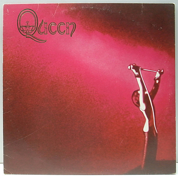 レコードメイン画像：美盤!! 初回オンリー 金エンボス US 完全オリジナル QUEEN Same／1st デビュー ('73 Elektra) 初回 Wマーク無し 蝶ラベル 入手難!! レア LP