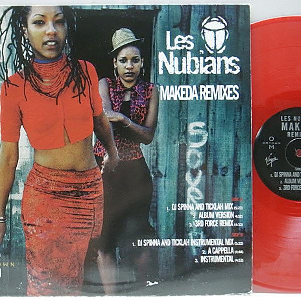 レコードメイン画像：美品!! プロモ赤盤 USオリジナル LES NUBIANS Makeda ('98 OmTown) DJ Spinna リミックス収録!! R＆B 名曲