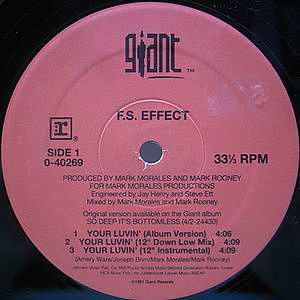 レコード画像：F.S. EFFECT / Your Luvin'
