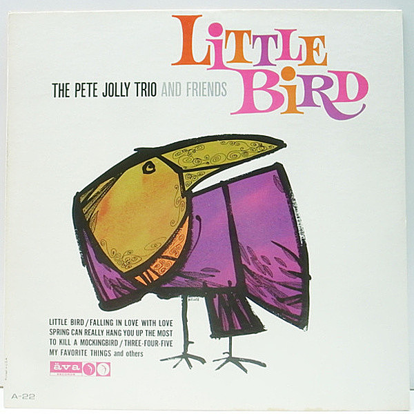 レコードメイン画像：美品 MONO 両溝ラベル USオリジナル PETE JOLLY TRIO and FRIENDS Little Bird ('63 Ava) ピアノジャズ 人気盤 Howard Roberts ほか