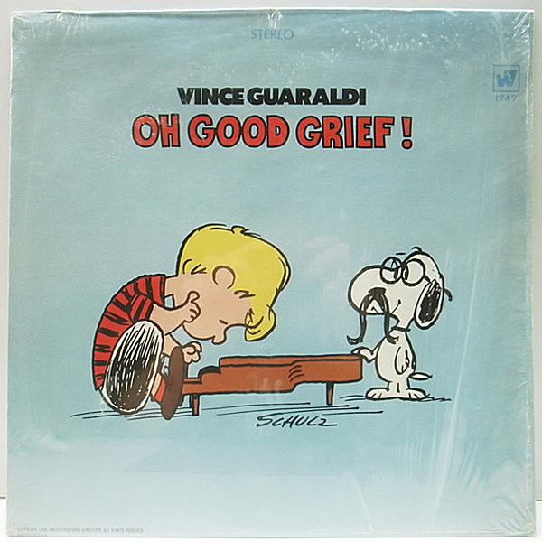 レコードメイン画像：スヌーピー関連 : 人気作!! シュリンク付き 美品 VINCE GUARALDI Oh Good Grief (Warner Bros.) BURBANKラベ LP 名盤