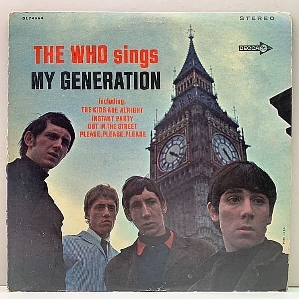 レコードメイン画像：レアな美盤!! 初版 黒ツヤ USオリジナル THE WHO My Generation ('66 Decca) 12曲INC. 1st 米 初回 ザ・フゥー／マイ・ジェネレイション